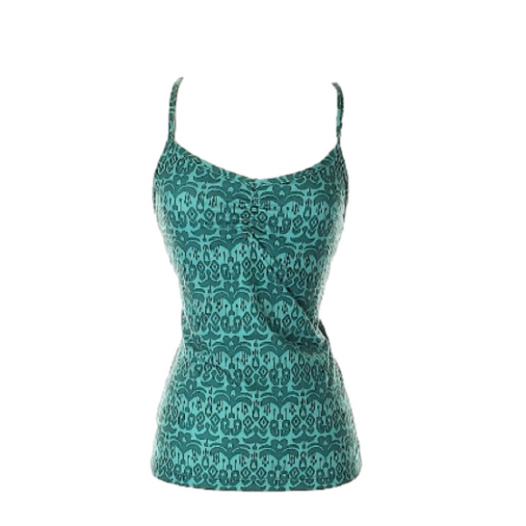 Prana Tops - Rare! Prana DK Teal Green/Blue Sonja Shelf bra tank- Medium (8-10)